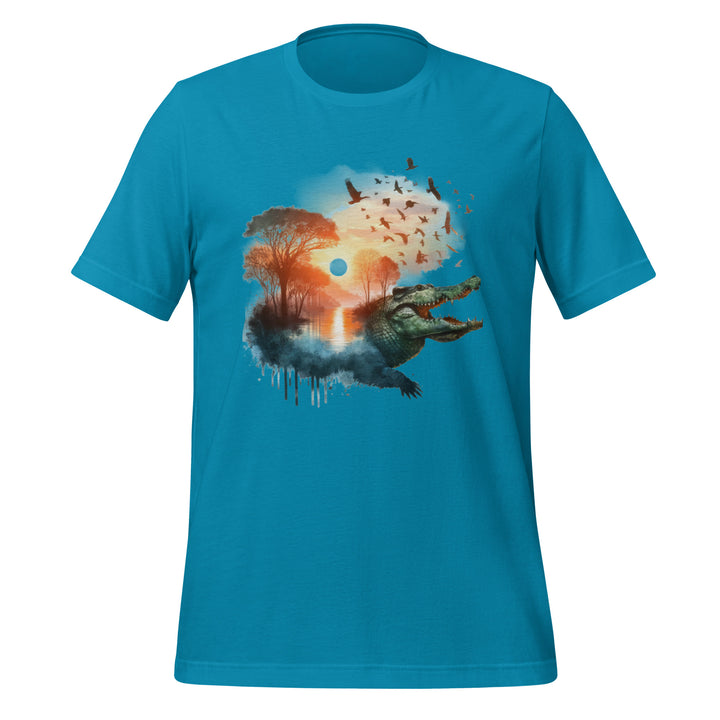 Long Live The Crocodiles Premium Unisex T-shirt - Aqua / S - ArtyKoala