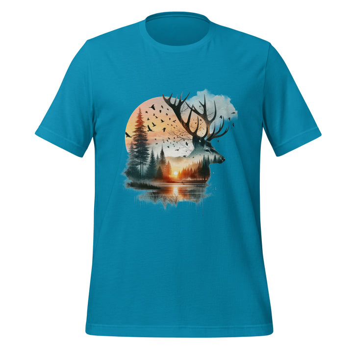 Long Live The Deer Premium Unisex t-shirt - Aqua / S - ArtyKoala