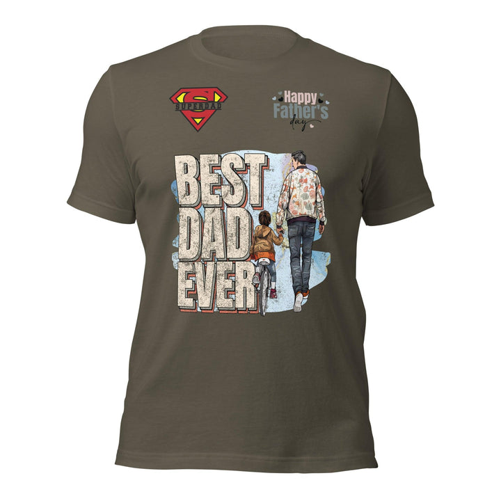 Best Dad Ever Man Premium T-shirt - Army / S - ArtyKoala