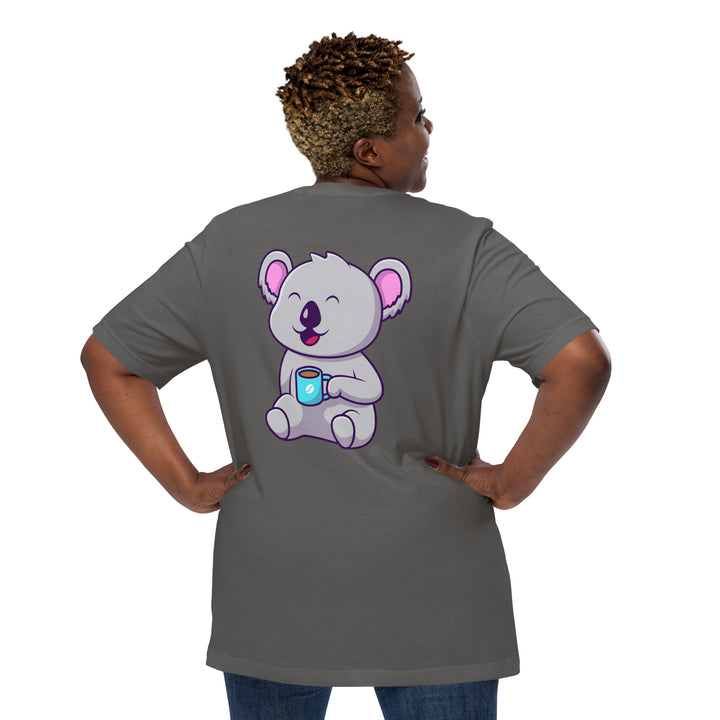 Koala Sleeping in a Cup Unisex Premium T-shirt - ArtyKoala