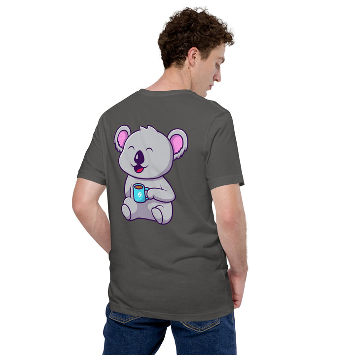 Koala Sleeping in a Cup Unisex Premium T-shirt - ArtyKoala