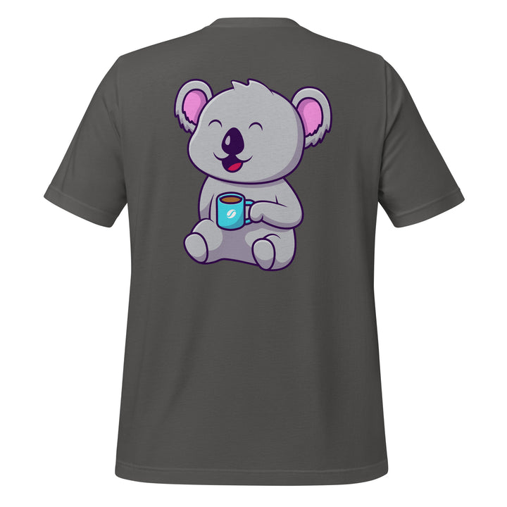 Koala Sleeping in a Cup Unisex Premium T-shirt - ArtyKoala