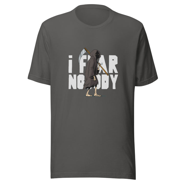 I Fear Nobody Unisex Premium T-shirt - Asphalt / S - ArtyKoala