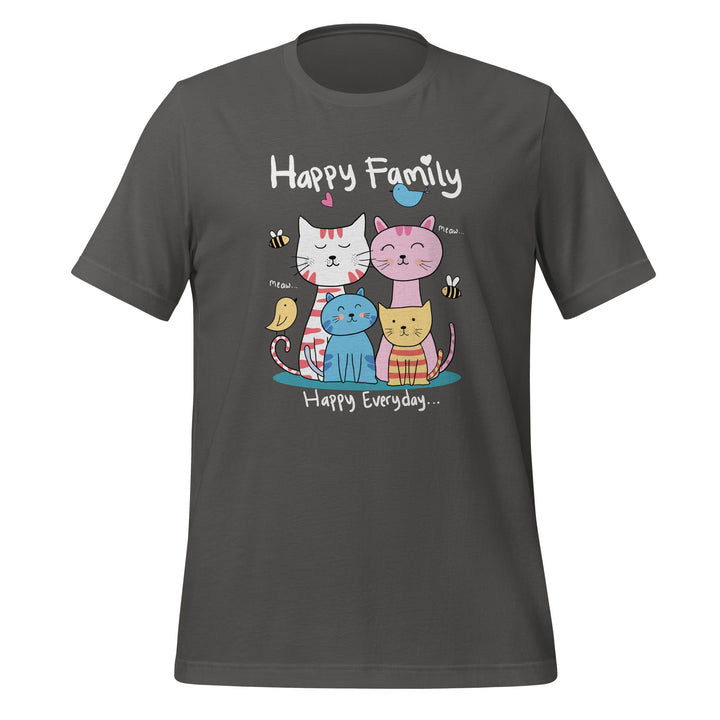 Happy Family Premium Unisex T-shirt - Asphalt / S - ArtyKoala