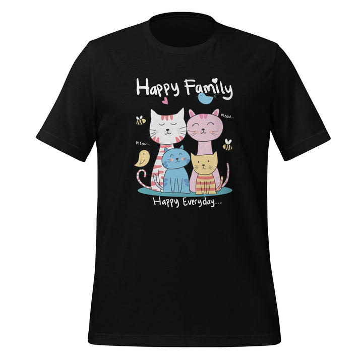 Happy Family Premium Unisex T-shirt - Black / S - ArtyKoala