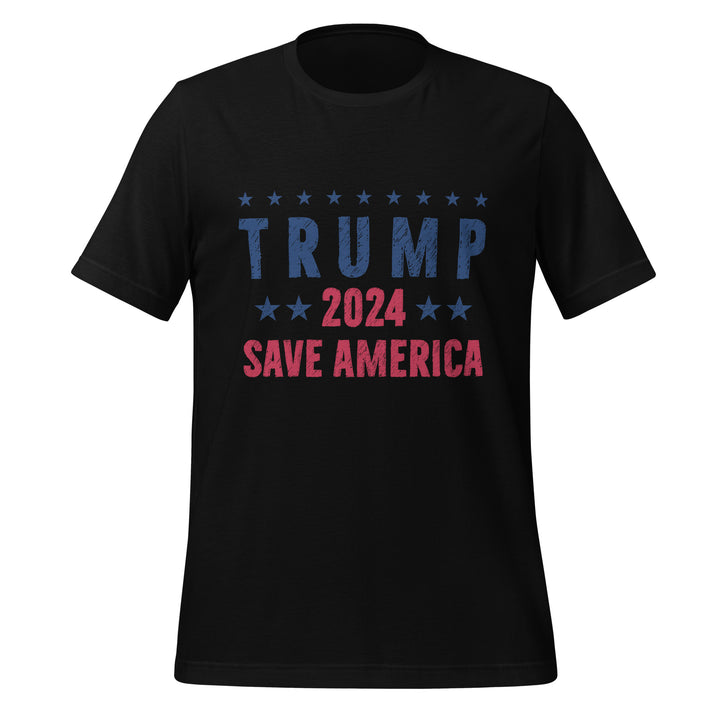 Save America 2024 Trump Unisex T-shirt - Black / S - ArtyKoala