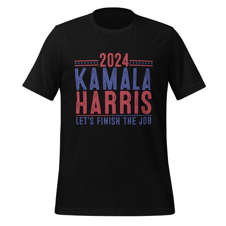 Let's Finish The Job Kamala Harris Unisex T-shirt - Black / S - ArtyKoala