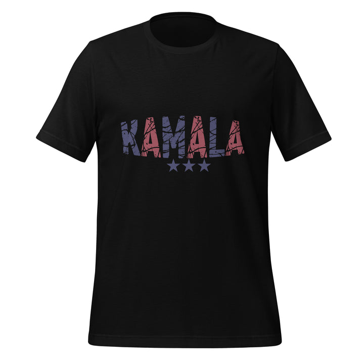 Kamala Three Stars Unisex T-shirt - Black / S - ArtyKoala