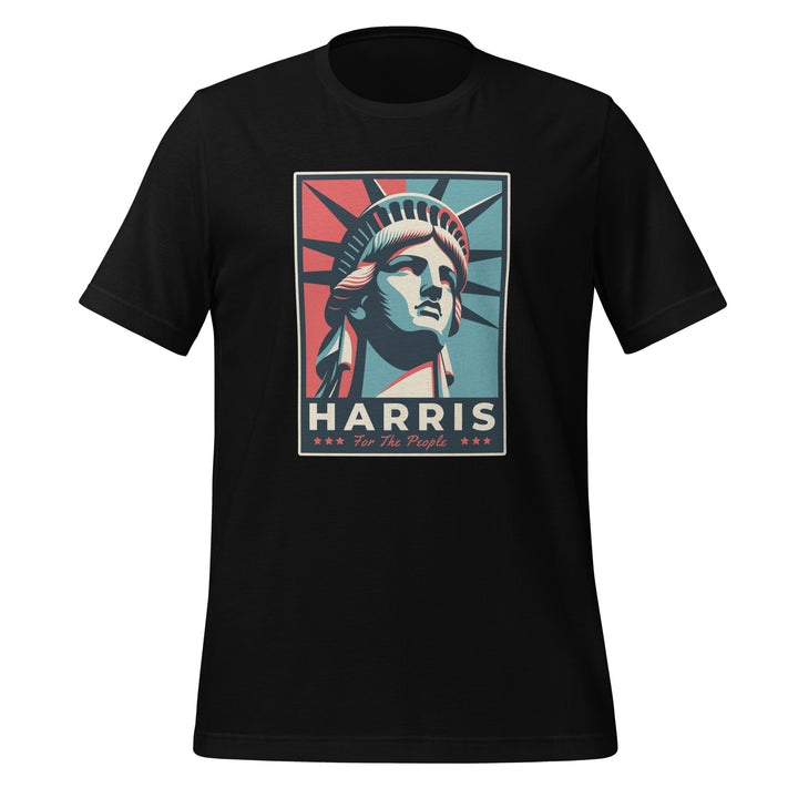 Statue of Liberty Kamala Unisex T-shirt - Black / S - ArtyKoala