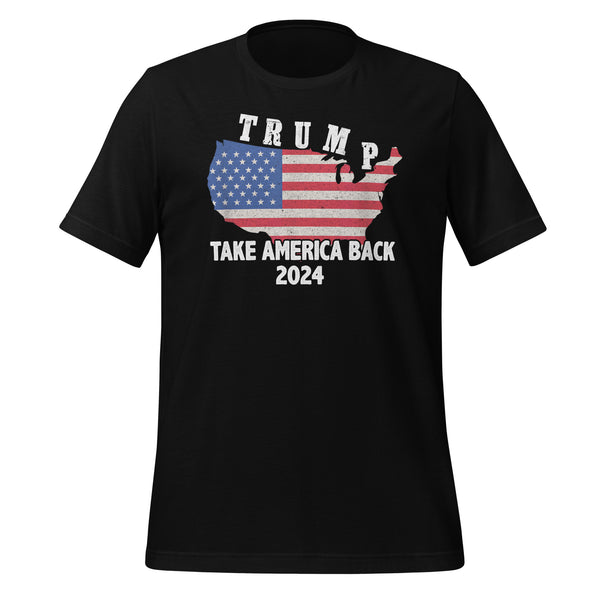 Take America Back Trump Unisex T-shirt - Black / S - ArtyKoala