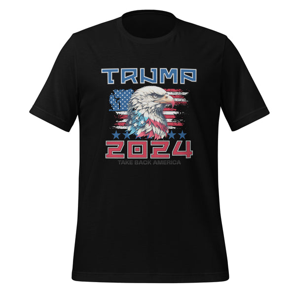 Trump Eagle 2024 Unisex T-shirt - Black / S - ArtyKoala