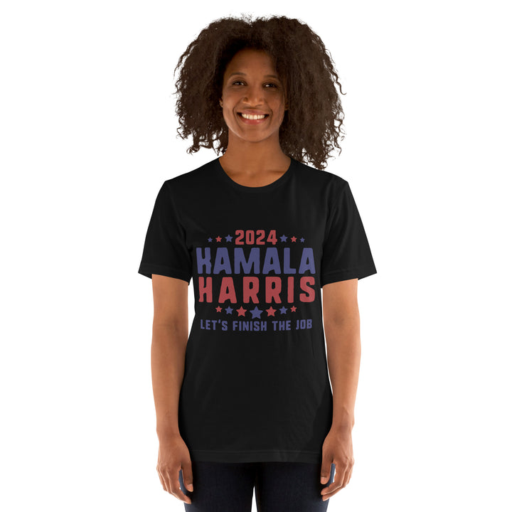 2024 Kamala Harris Let's Finish The Job Unisex T-shirt - ArtyKoala