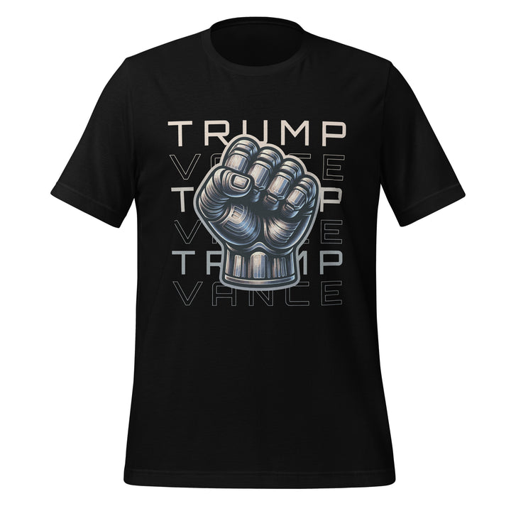 Trump Iron Fist Vance Unisex T-shirt - Black / S - ArtyKoala