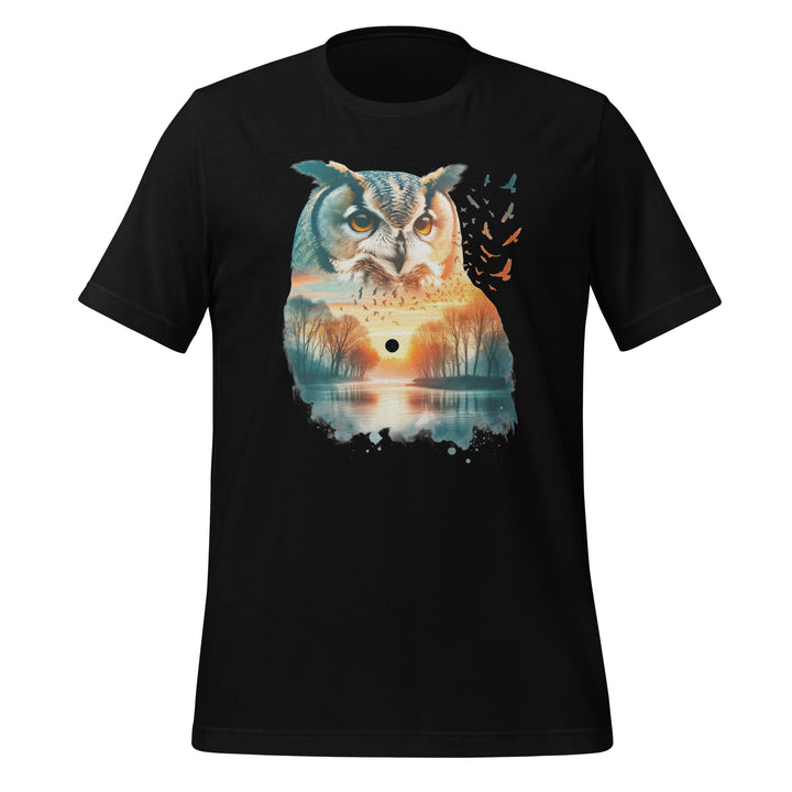 Long Live The Owls Unisex T-shirt - Black / S - ArtyKoala