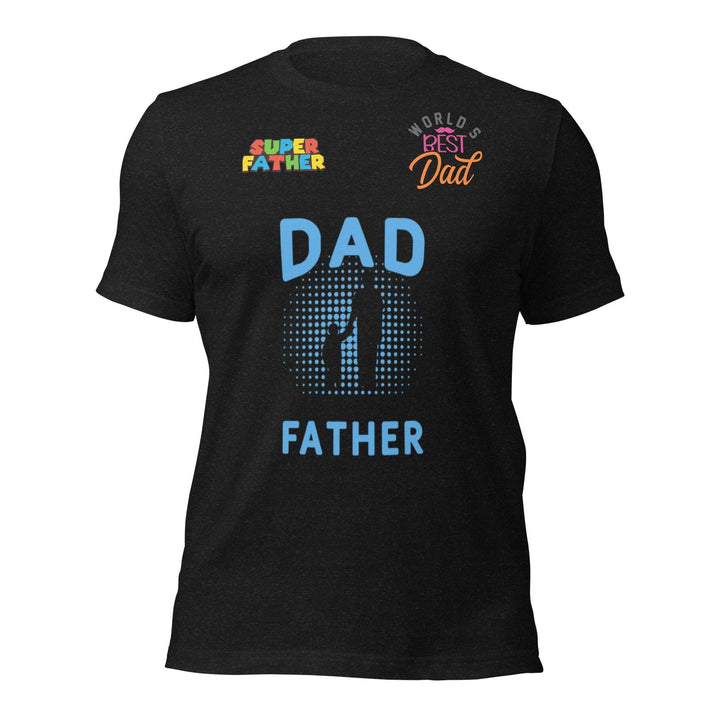 Dad Father Man Premium T-shirt - Black Heather / S - ArtyKoala