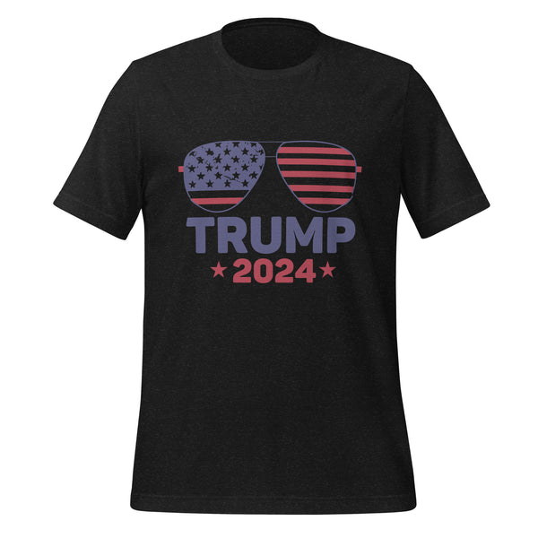 Trump 24 Goggles Unisex T-shirt - Black Heather / S - ArtyKoala