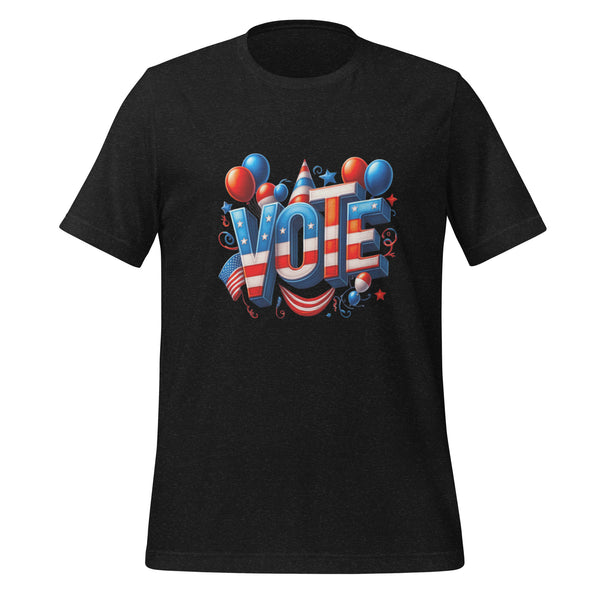 Vote Premium Unisex T-shirt - Black Heather / S - ArtyKoala