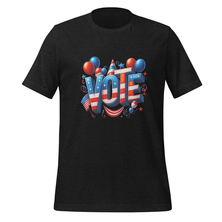 Vote Premium Unisex T-shirt - Black Heather / S - ArtyKoala