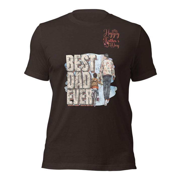 Best Dad Ever Man Premium T-shirt - Brown / S - ArtyKoala