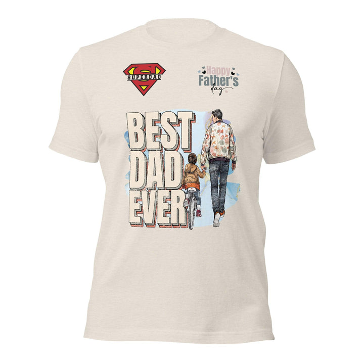 Best Dad Ever Man Premium T-shirt - Heather Dust / S - ArtyKoala