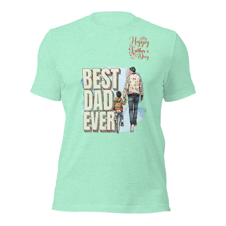 Best Dad Ever Man Premium T-shirt - Heather Mint / S - ArtyKoala