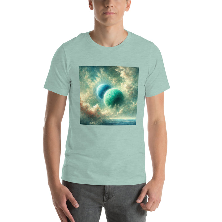 Green Twin Planets Premium Unisex T-shirt - ArtyKoala