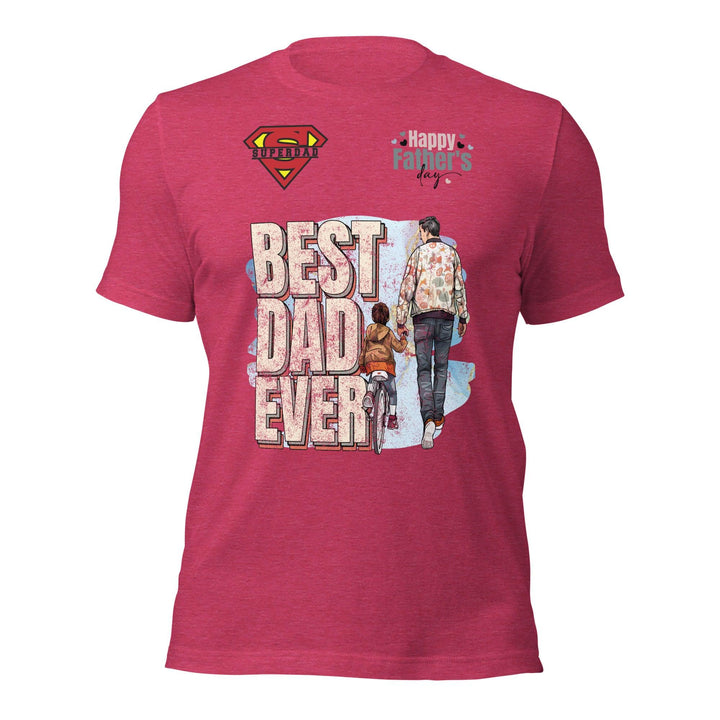 Best Dad Ever Man Premium T-shirt - Heather Raspberry / S - ArtyKoala