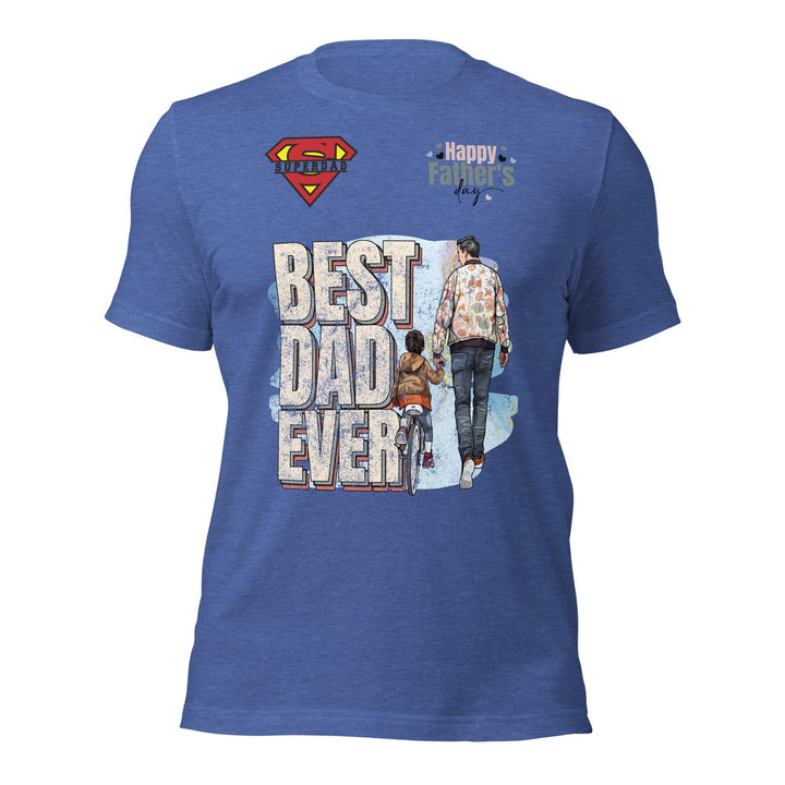 Best Dad Ever Man Premium T-shirt - Heather True Royal / S - ArtyKoala