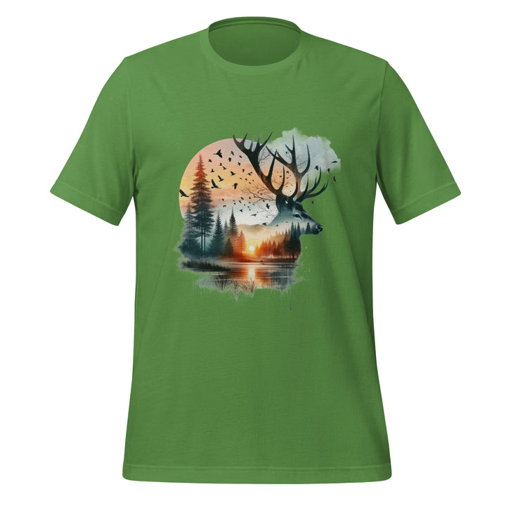 Long Live The Deer Premium Unisex t-shirt - Leaf / S - ArtyKoala