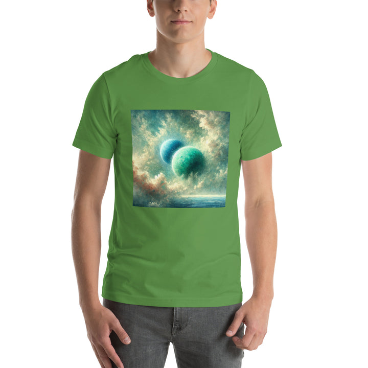 Green Twin Planets Premium Unisex T-shirt - ArtyKoala