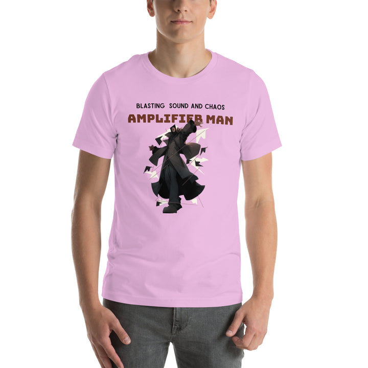 Amplifier Man Unisex Premium T-shirt - Lilac / S - ArtyKoala