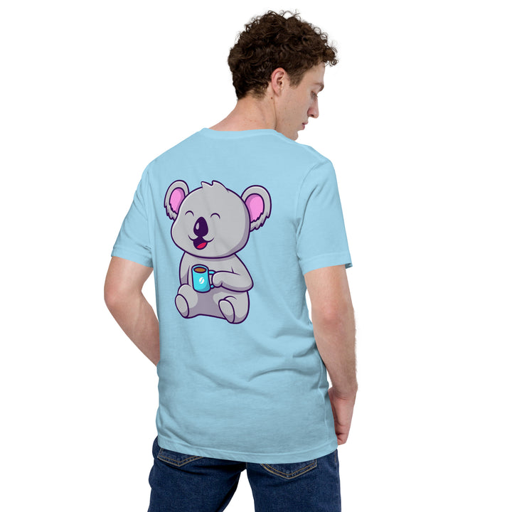 Koala Sleeping in a Cup Unisex Premium T-shirt - ArtyKoala