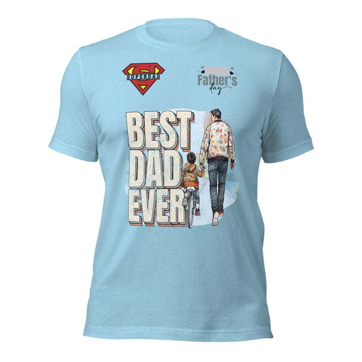 Best Dad Ever Man Premium T-shirt - Ocean Blue / S - ArtyKoala