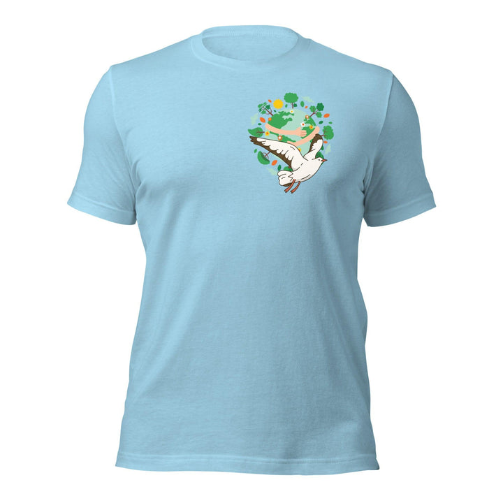 Green World Gull Man Premium T-shirt - Ocean Blue / S - ArtyKoala