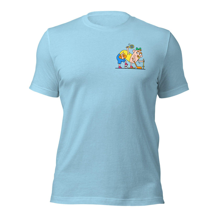 Playing Sports Man Premium T-shirt - Ocean Blue / S - ArtyKoala