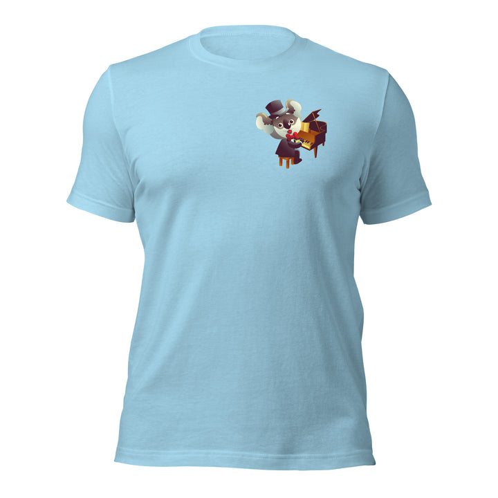 Koala Musicians Piano Man Premium T-shirt - Ocean Blue / S - ArtyKoala