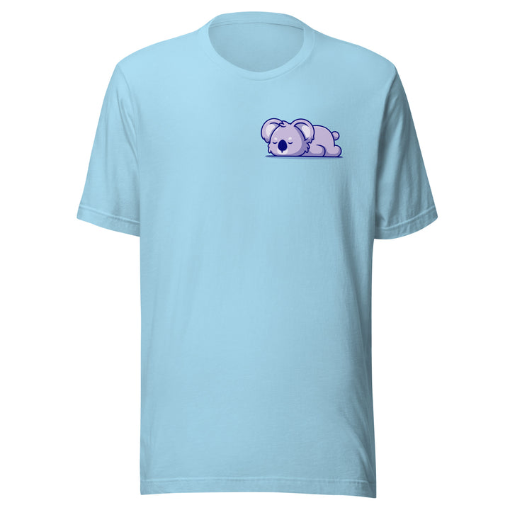 Sleepy Koala Unisex Premium T-shirt - Ocean Blue / S - ArtyKoala