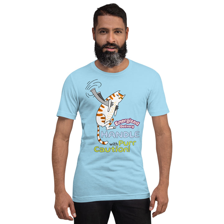 Cat Delivery Premium Unisex T-shirt - ArtyKoala