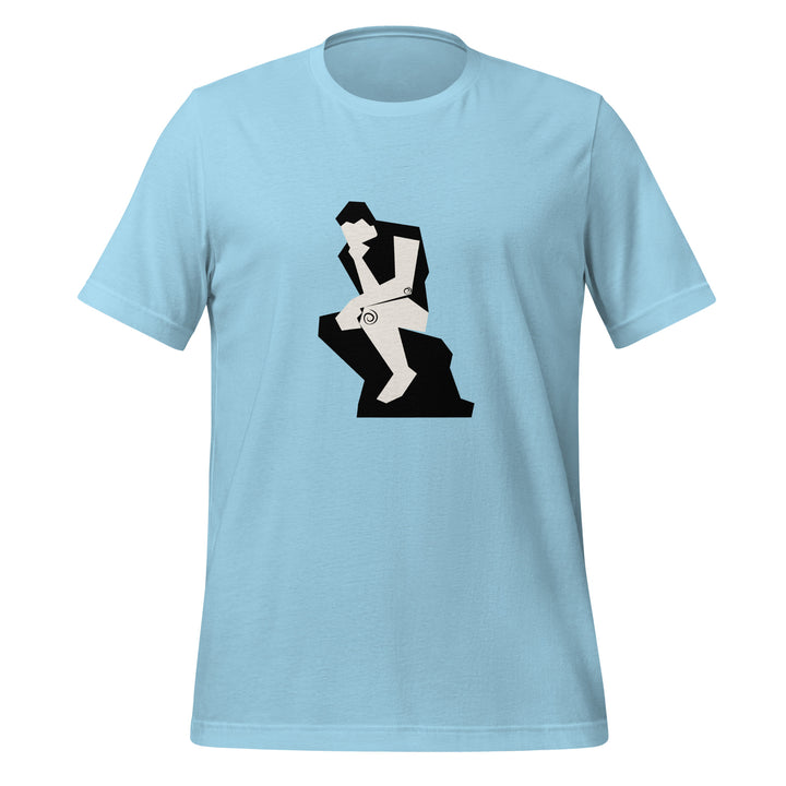 The Thinker Premium Unisex T-shirt - Ocean Blue / S - ArtyKoala