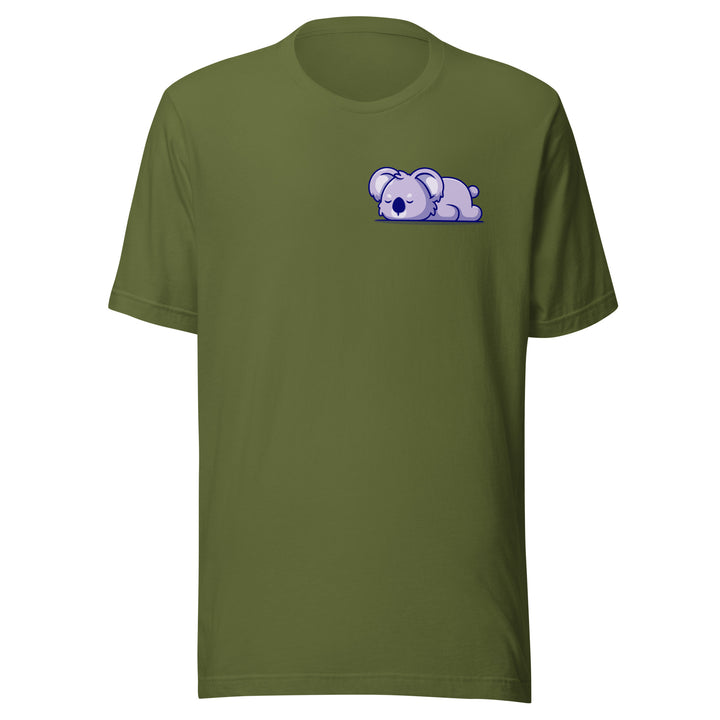 Sleepy Koala Unisex Premium T-shirt - Olive / S - ArtyKoala