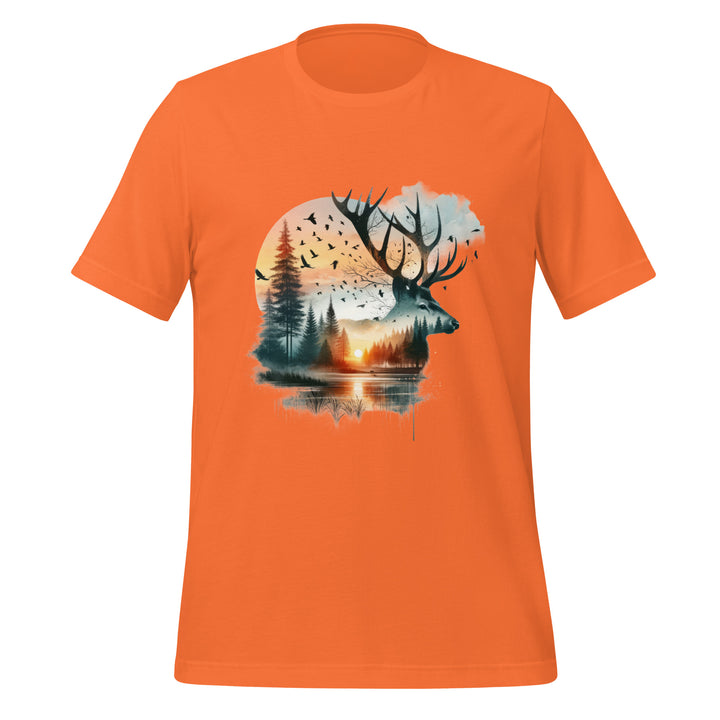 Long Live The Deer Premium Unisex t-shirt - Orange / S - ArtyKoala