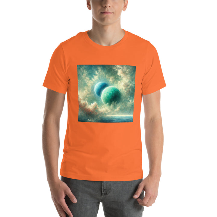 Green Twin Planets Premium Unisex T-shirt - ArtyKoala