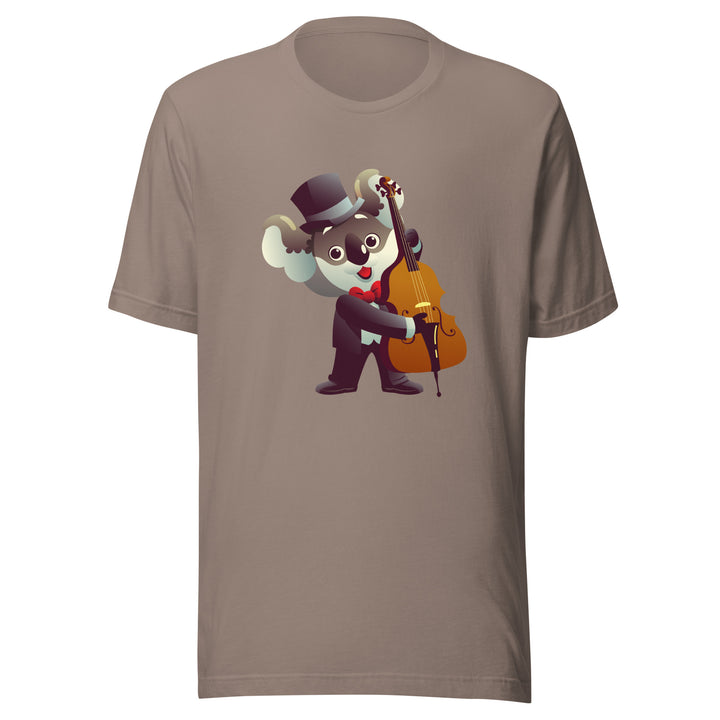 Koala Musicians Contra Bass Man Premium T-shirt - Pebble / S - ArtyKoala