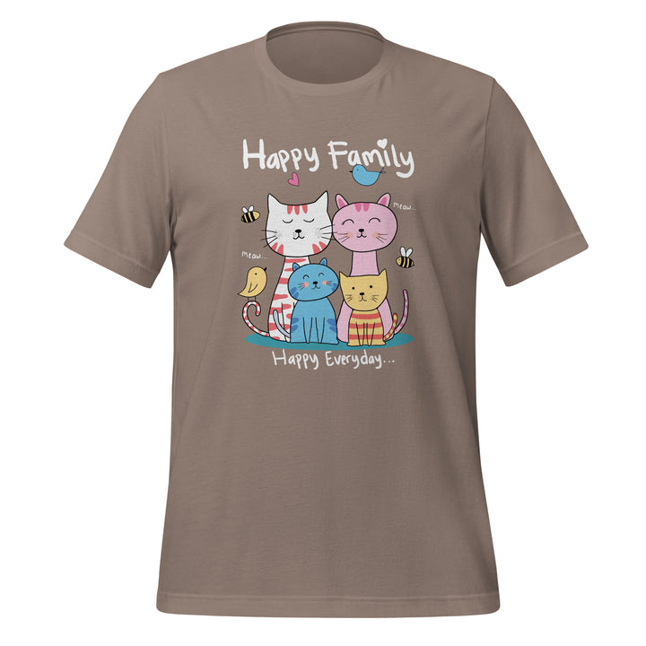 Happy Family Premium Unisex T-shirt - Pebble / S - ArtyKoala