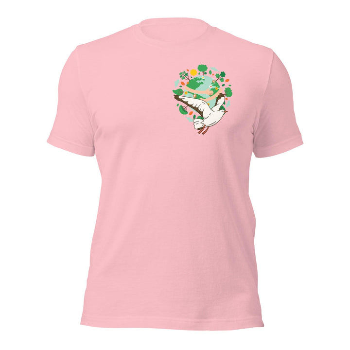 Green World Gull Man Premium T-shirt - Pink / S - ArtyKoala