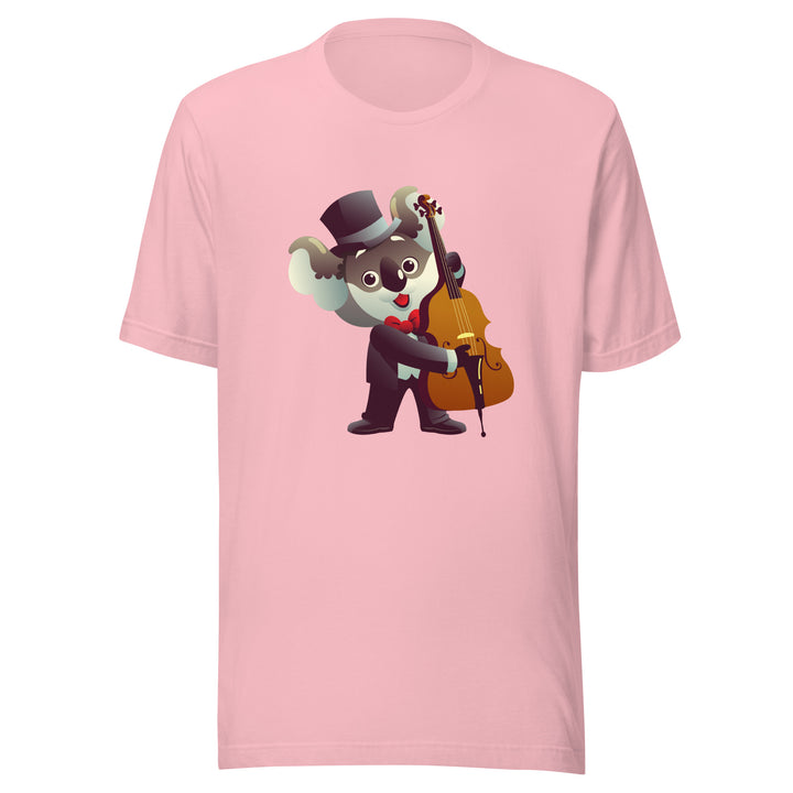 Koala Musicians Contra Bass Man Premium T-shirt - Pink / S - ArtyKoala