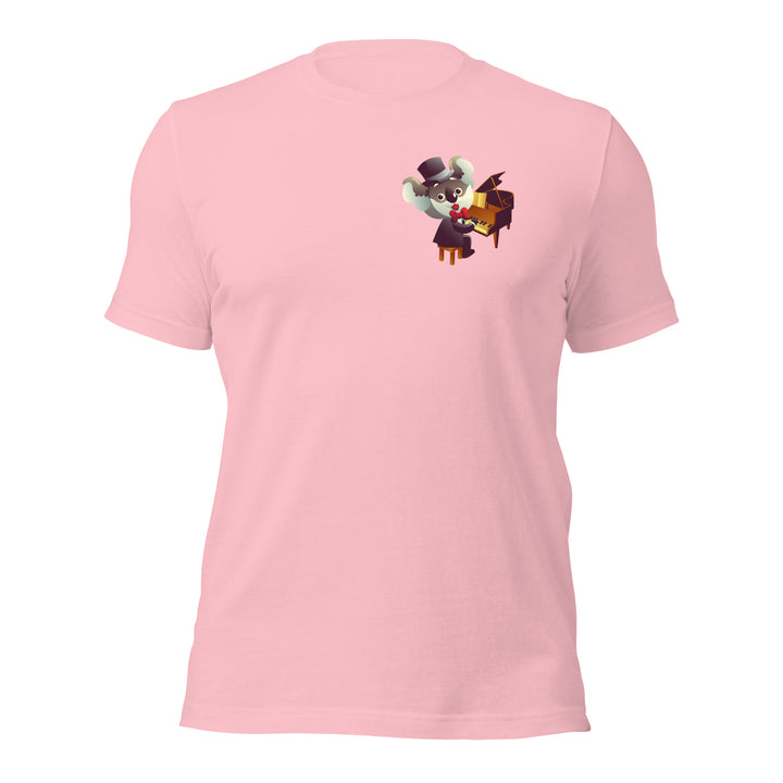 Koala Musicians Piano Man Premium T-shirt - Pink / S - ArtyKoala