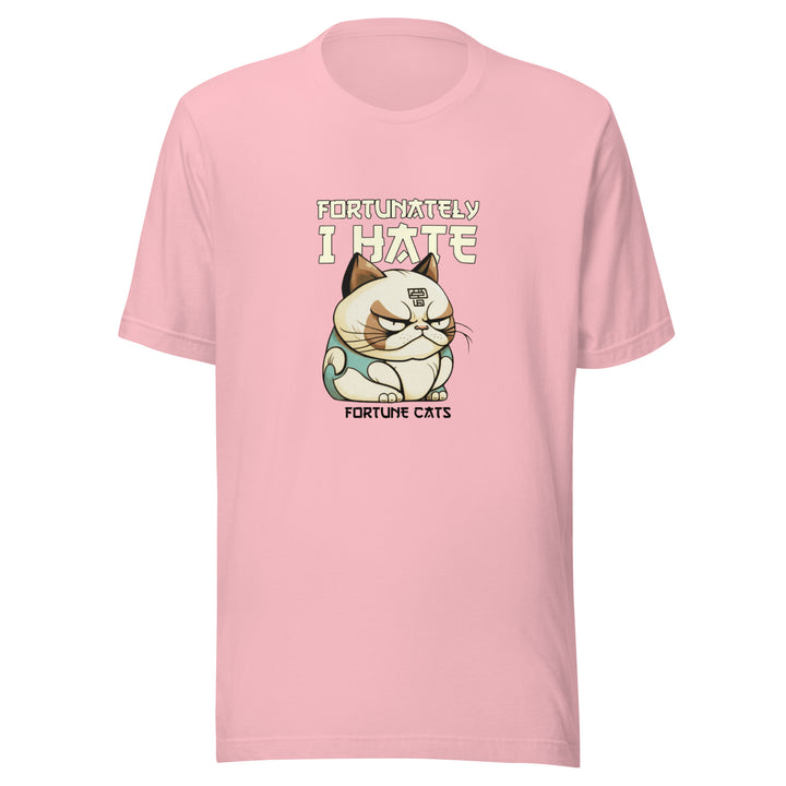 Fortunately I Hate Unisex Premium T-shirt - Pink / S - ArtyKoala