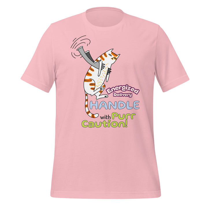 Cat Delivery Premium Unisex T-shirt - Pink / S - ArtyKoala