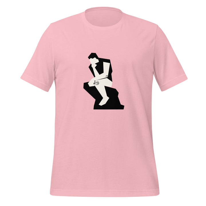 The Thinker Premium Unisex T-shirt - Pink / S - ArtyKoala